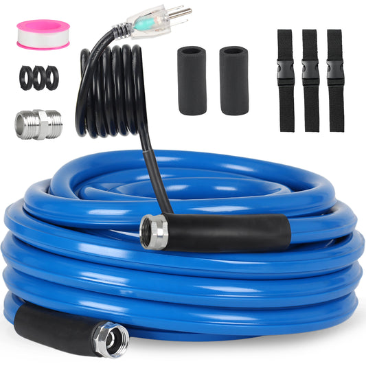 RV Heated Water Hose, Heated Fresh Drinking Hose for Camper Travel Trailer, OLM-HWH25