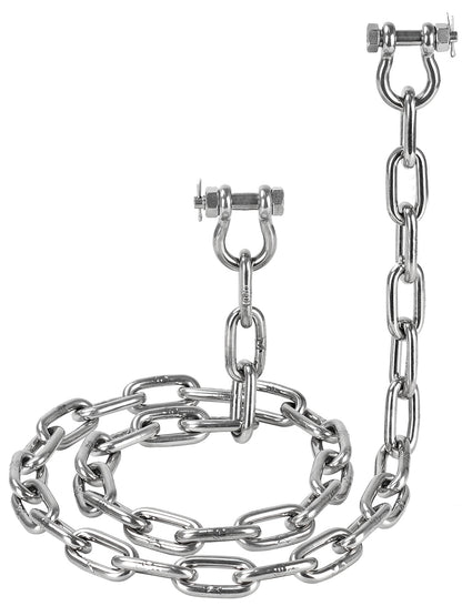 5/16" 316 Stainless Steel Boat Anchor Chain Kit, Heavy-Duty Marine Lead Chain with 2 Anti-Off Shackles for Pontoon & Sailboat
