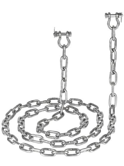 5/16" 316 Stainless Steel Boat Anchor Chain Kit, Heavy-Duty Marine Lead Chain with 2 Anti-Off Shackles for Pontoon & Sailboat
