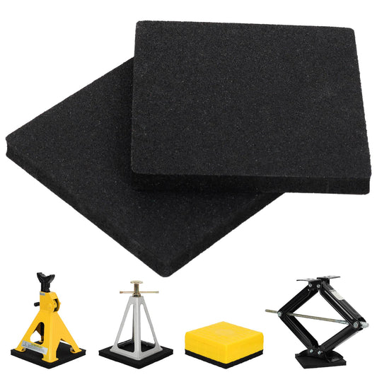 8.5”x8.5” RV Leveling Block Flex Pads,  Rubber Jack Pads, 2-Pack, OLM-RP218-2