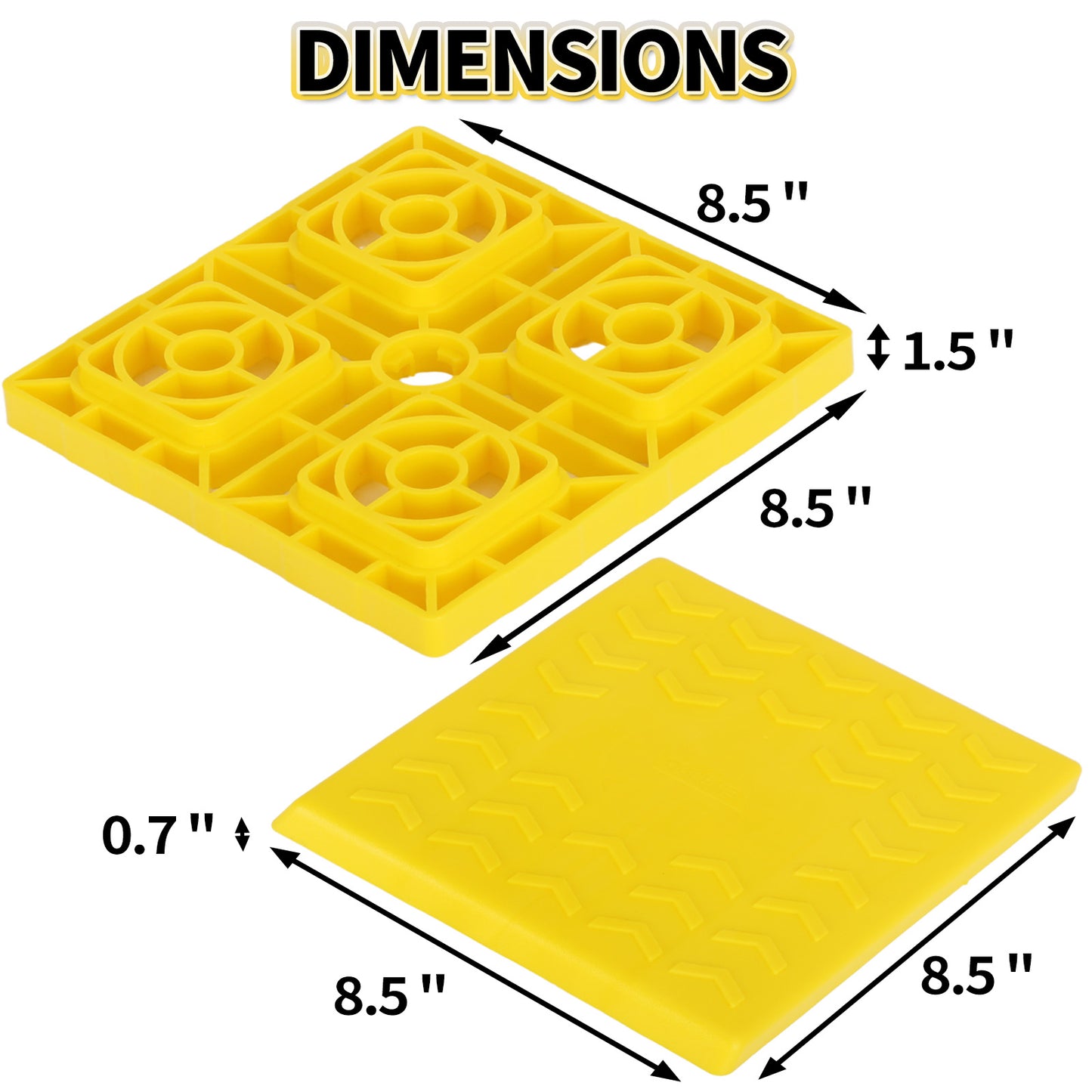OULEME 24 Pack RV Leveling Blocks, Stackable Jack Blocks, Interlocking Leveling Pads with Carrying Bag, for Camper Travel Trailer