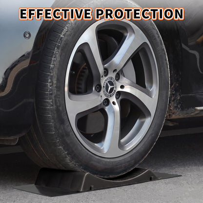 4PK Anti-Slip Tire Protector Saver Ramps, Prevent Flat Spot, Black, for Your Luxury Car, Truck, RV, Camper, Travel, Trailer, Motohome