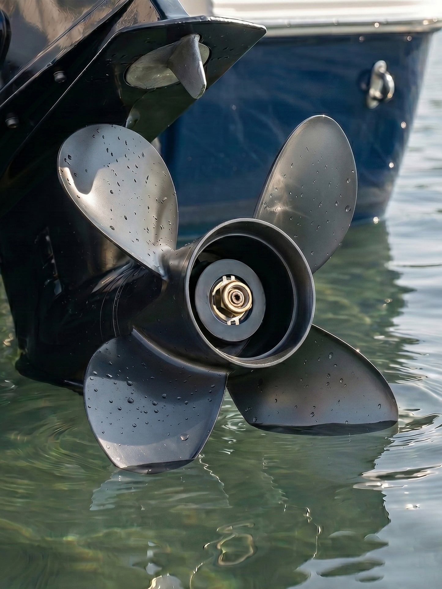 Aluminum Boat Propeller 13 x 17-4B, for Mercury Outboard 40-140 HP Motors, 15 Tooth Spline, 3/4-Blade, RH