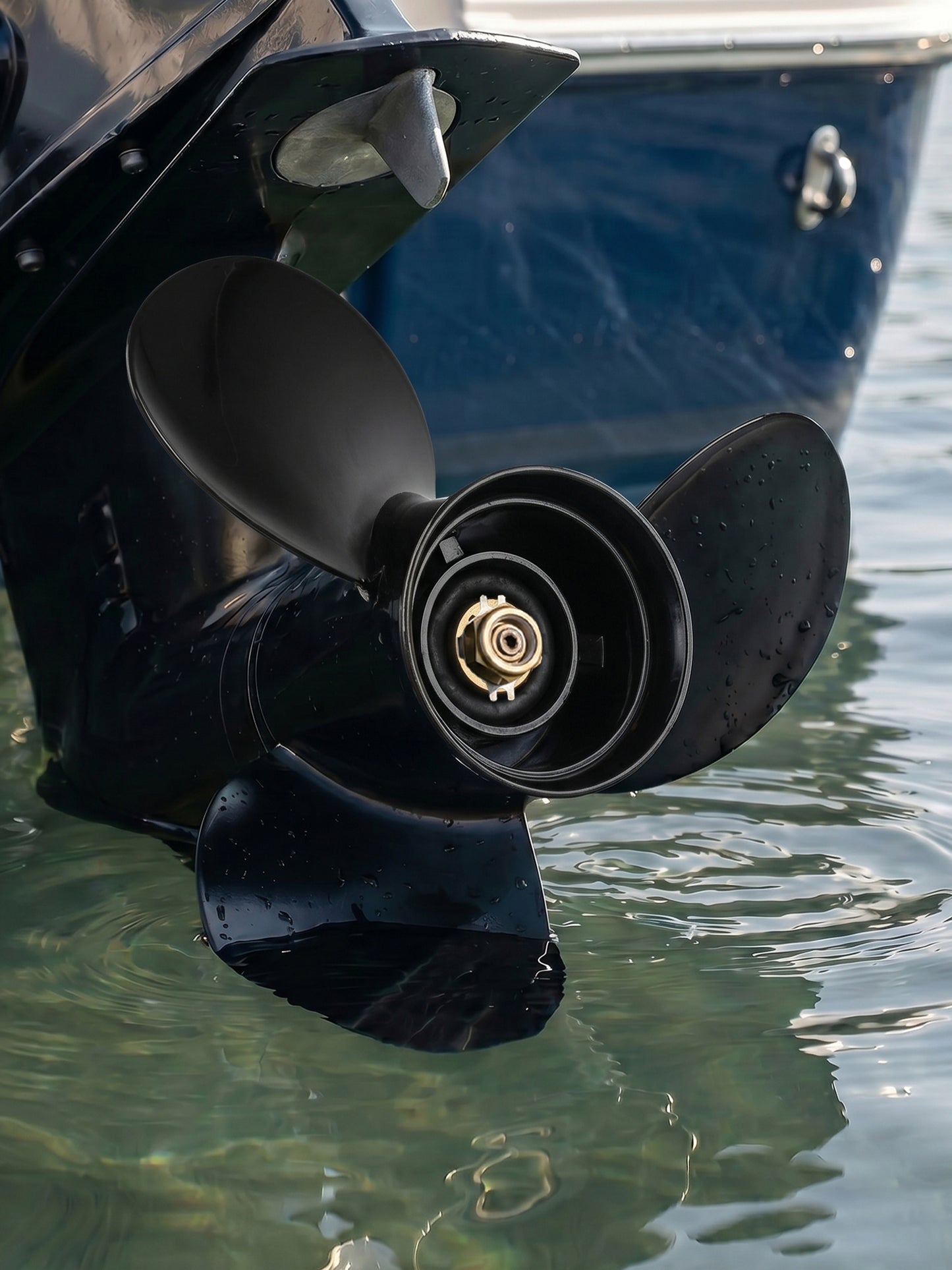 10 3/8 x 13 Aluminum Boat Propeller, for Mercury Outboard 25-75 HP Motors, 13 Tooth Spline, 3-Blade, RH