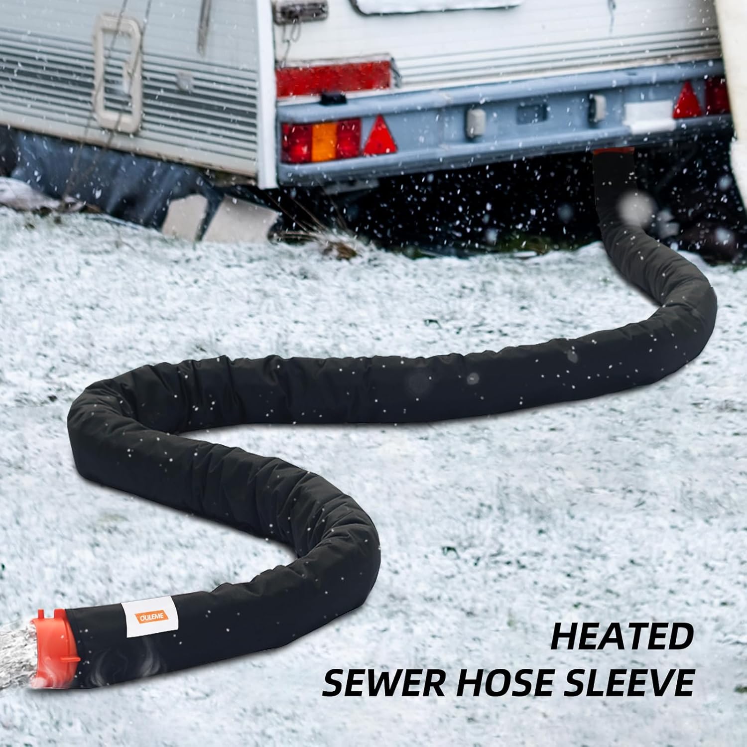 Heated sewer water hose