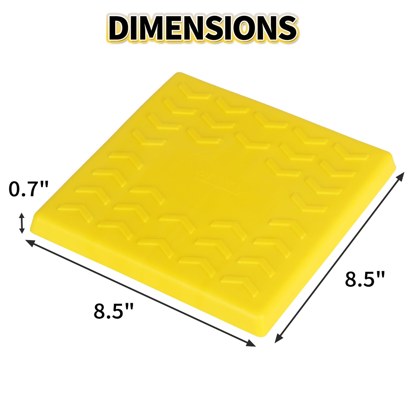 RV Leveling Block Top Cover, 4 Pack Interlocking Leveling Pad Cap for Camper Travel Trailer OLM-PLB1902P