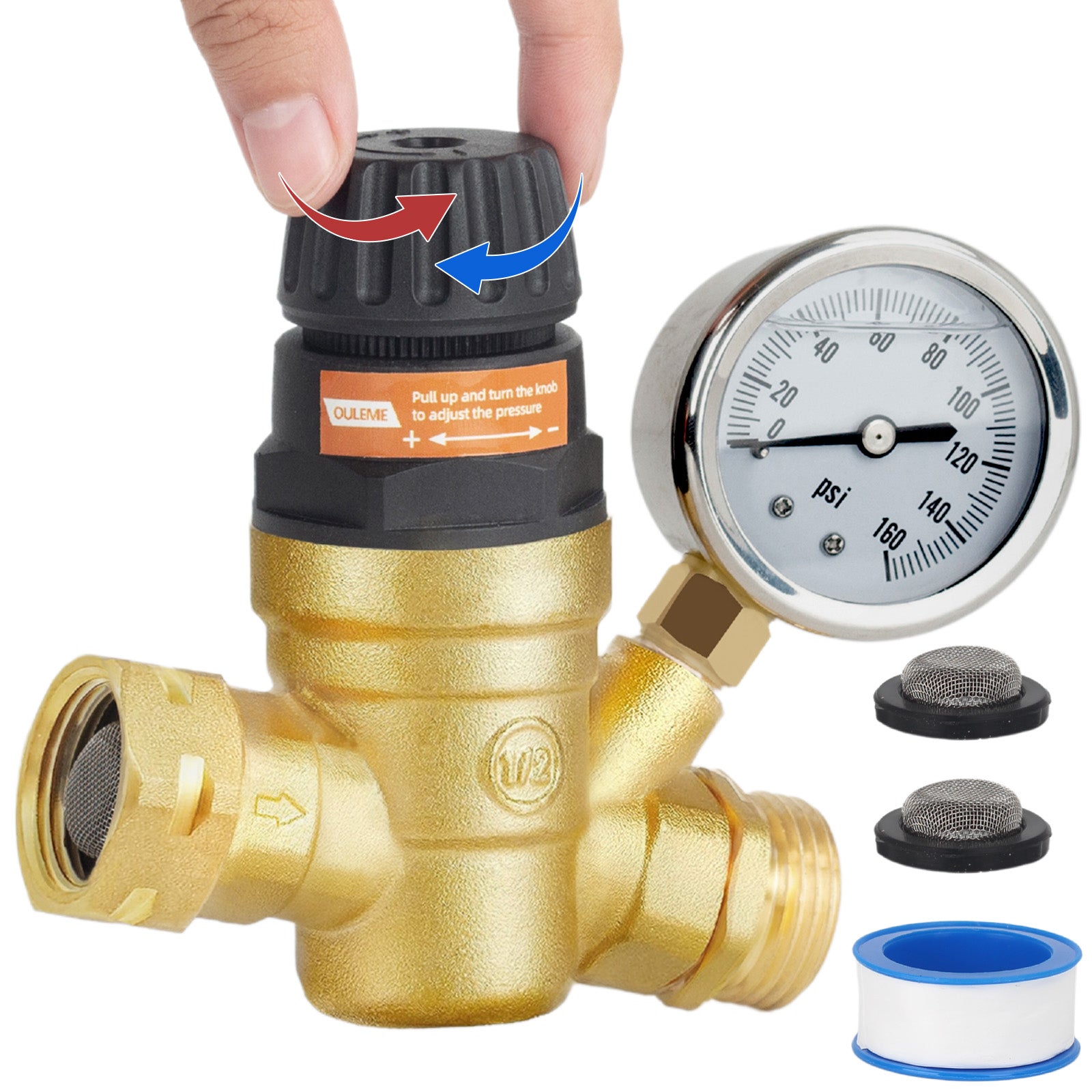 RV Water Pressure Regulator Valve