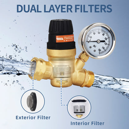 RV Water Pressure Regulator Valve