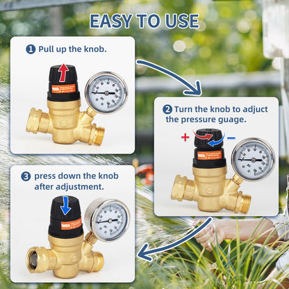 RV Water Pressure Regulator Valve