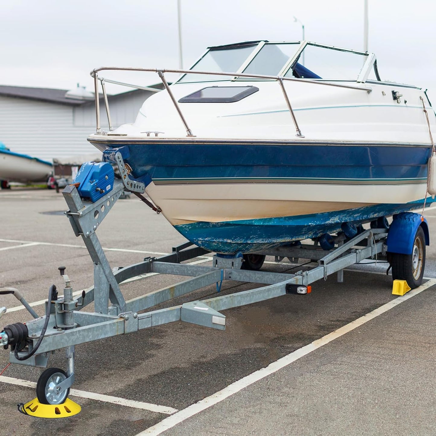 Trailer Jack Chock Wheel Dock