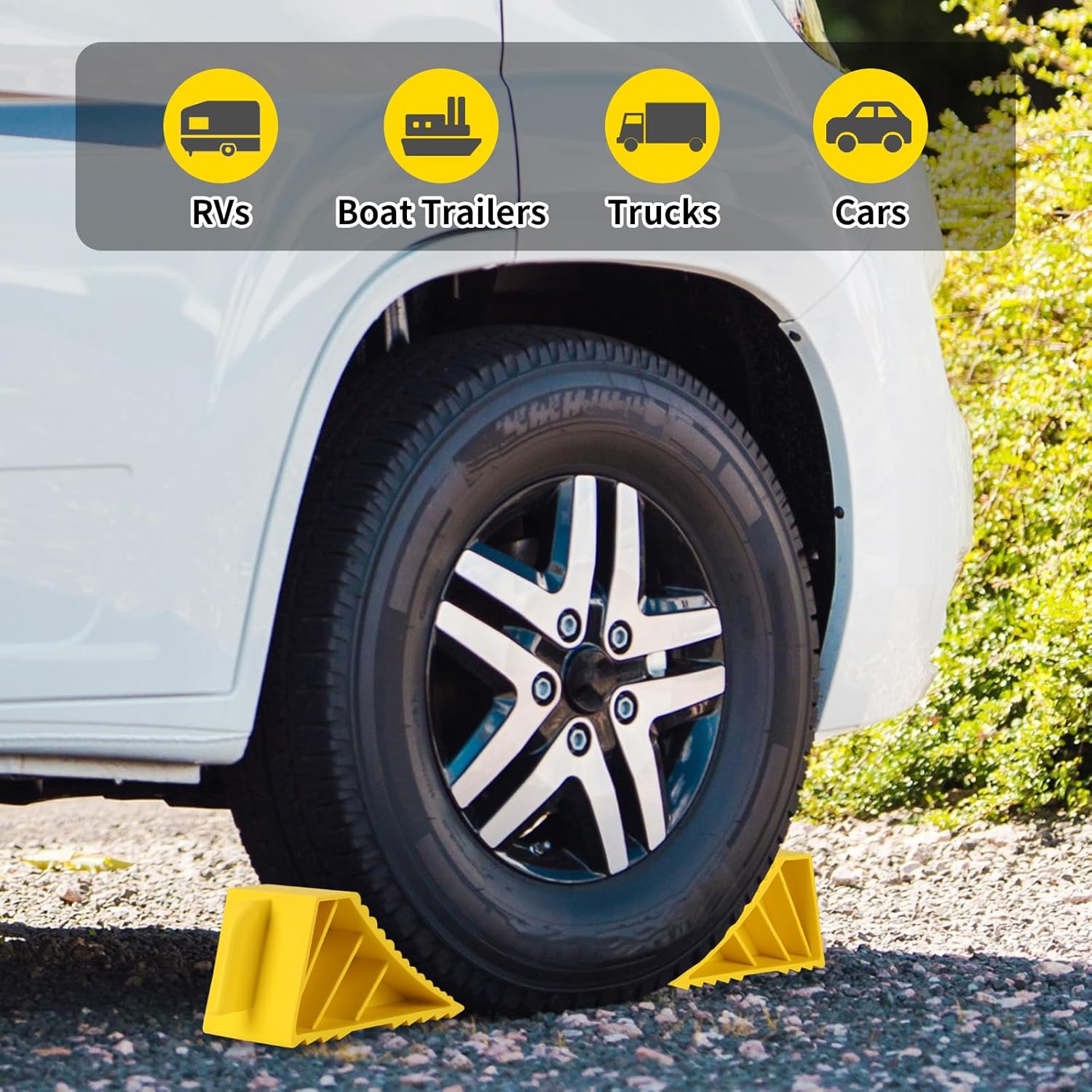 Trailer Jack Chock Wheel Dock